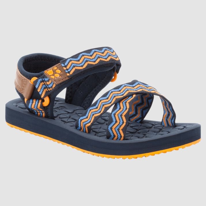 Jack Wolfskin Kids Zulu Sandals Blue/Orange 820451NIL